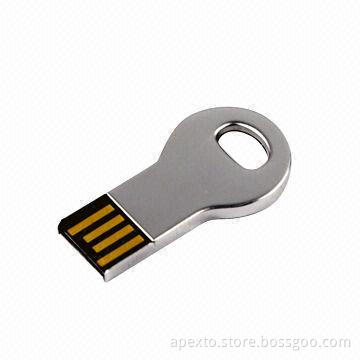 Key-shaped USB Thumb Drive with Up to 16GB Memory Capacity and COB Technology